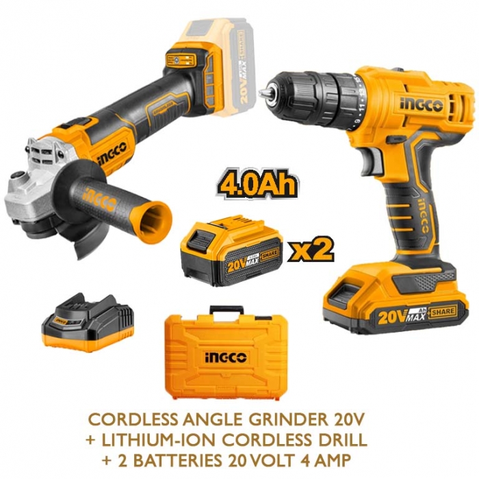 Cordless Angle Grinder  Lithium-ion 20V +cCordless