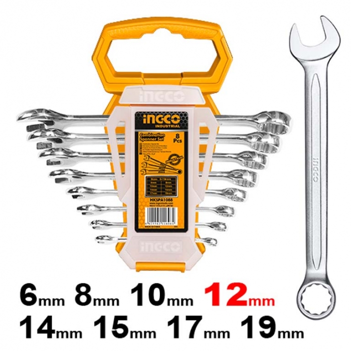 Combination Spanner Set 8 Pcs  