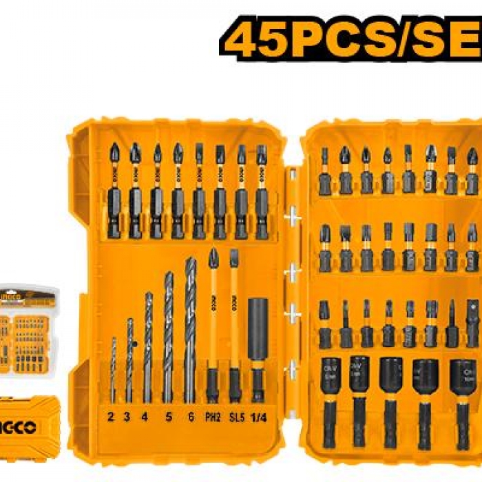 Impact Screwdriver Bit Set 45Pcs
