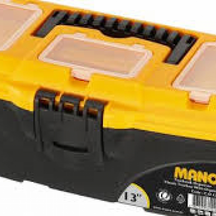 TOOL KIT IN PLASTIC CASE WITH CLEAR COVER