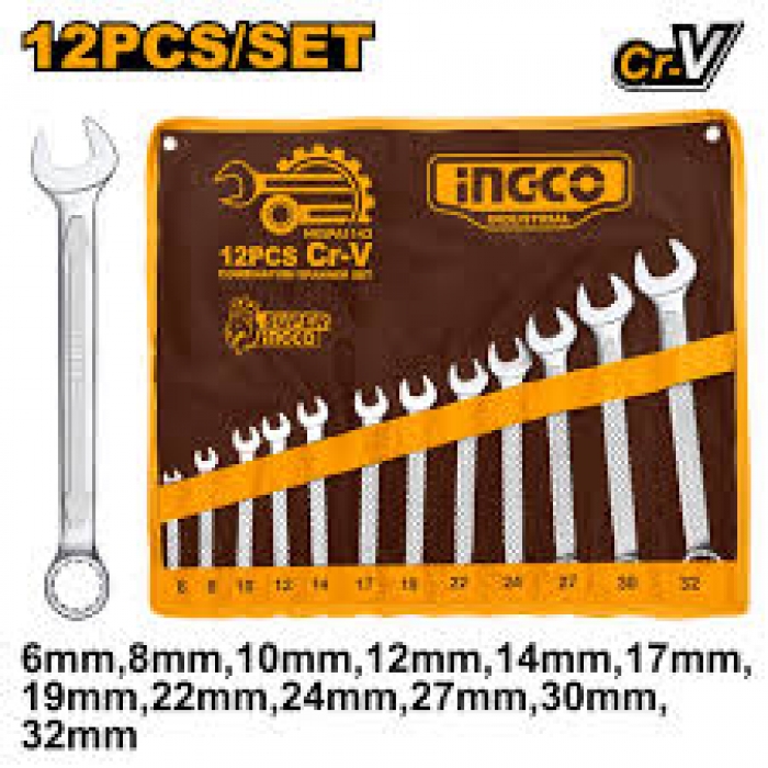 Combination spanner Set Pack 12 PCS 6-32