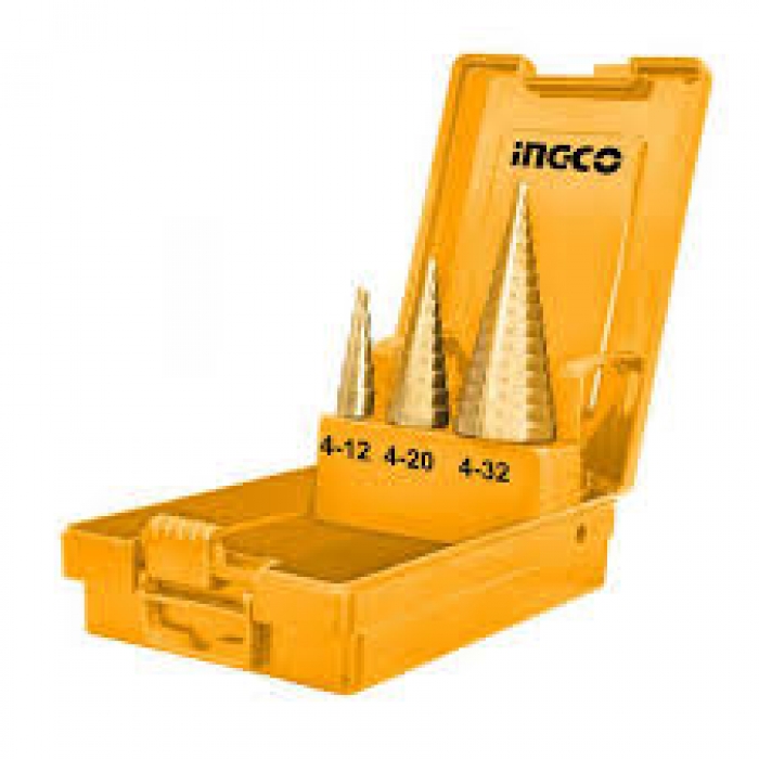 Step Drill Bit Set 3 Pcs