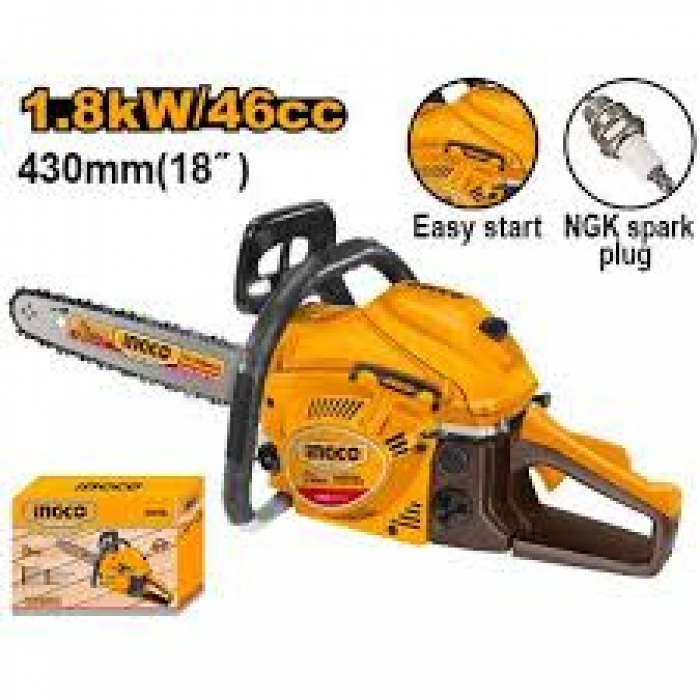 Gasoline Chain Saw 18 Inch 1.45 KW