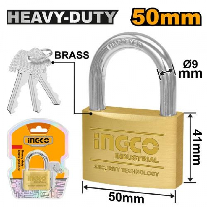 Heavy Duty Brass Padlock 50mm